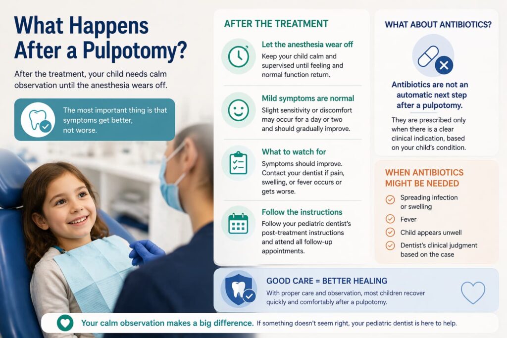 Τι γίνεται μετά την πολφοτομή;