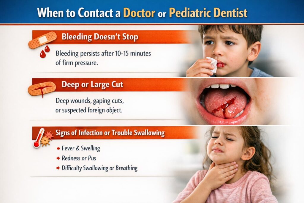 Δάγκωμα Γλώσσας ή Χείλους στο Παιδί