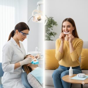 Λεύκανση Δοντιών: Ιατρείο ή Σπίτι;