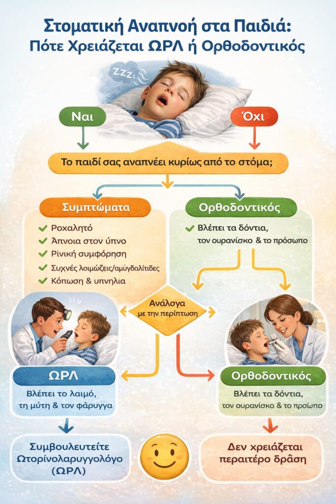 Στοματική αναπνοή στα παιδιά