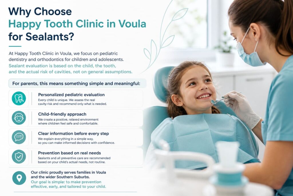 Γιατί να επιλέξετε την Happy Tooth Clinic στη Βούλα για sealants;